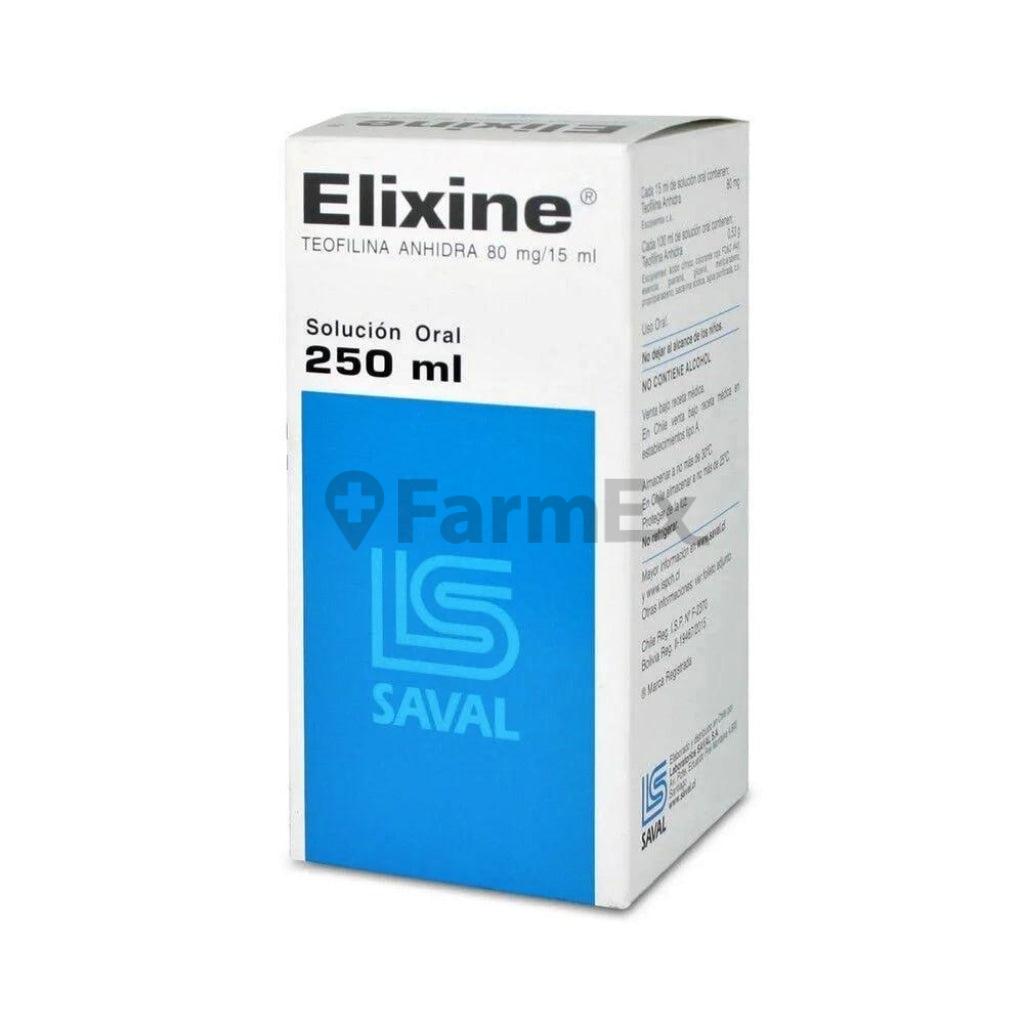 Elixine® Jarabe Teofilina 80 mg / 15 ml. x 250 ml. SAVAL